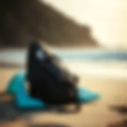 Rip Curl surf gear on the beach