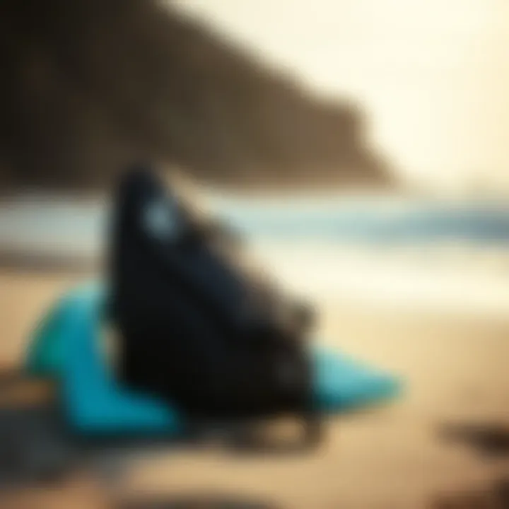 Rip Curl surf gear on the beach