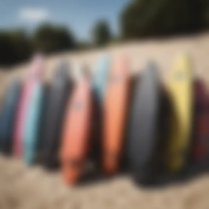 An array of Ripcurl surfboard bags in various colors and designs