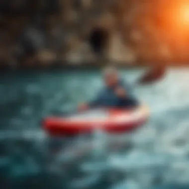 Kayaker using Slater Designs equipment in action