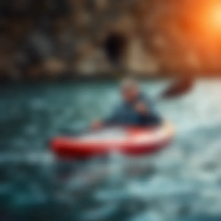 Kayaker using Slater Designs equipment in action