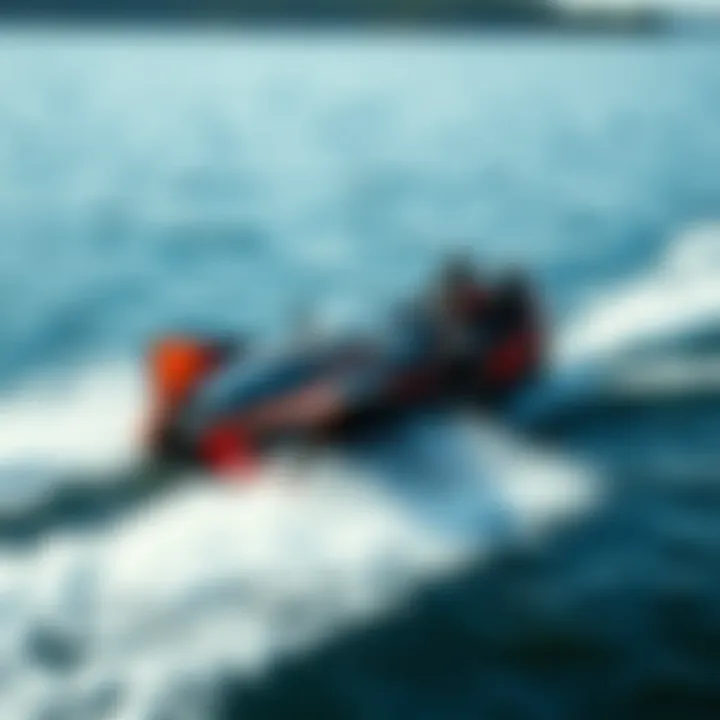 Dynamic view of Slingshot GT on water