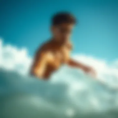 The Power of Mental Focus in Surfing Surfer focusing before riding a wave