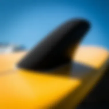 Grip Techniques for Optimal Performance Close-up of a surfboard's grip for stability