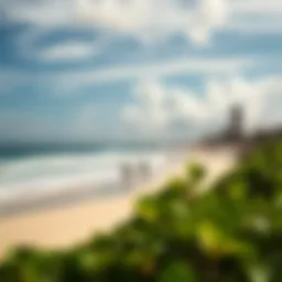 A breathtaking view of a pristine surf beach in the Dominican Republic