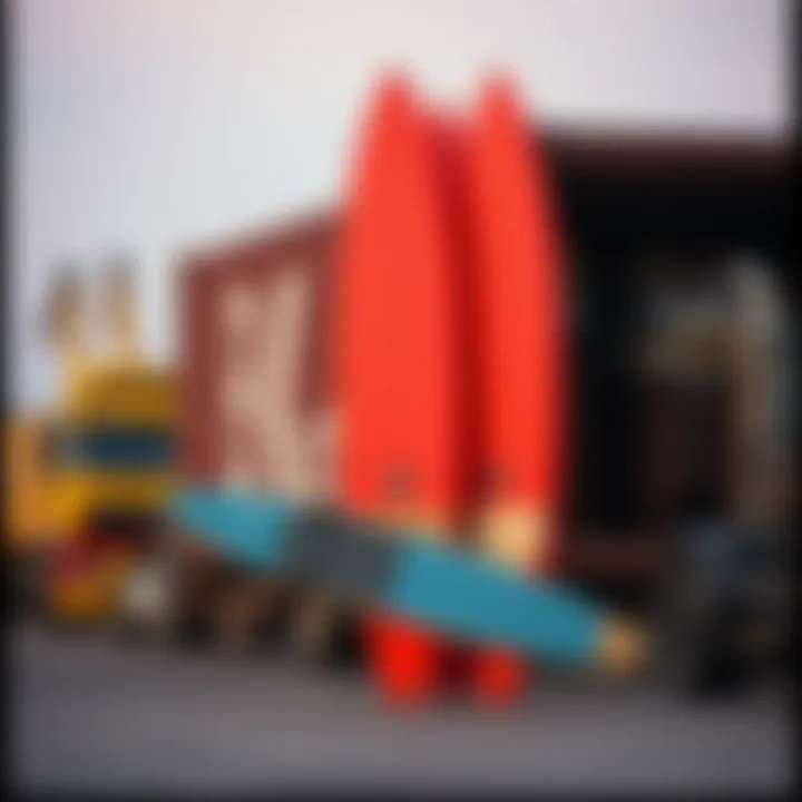 Diverse shipping methods for surfboards