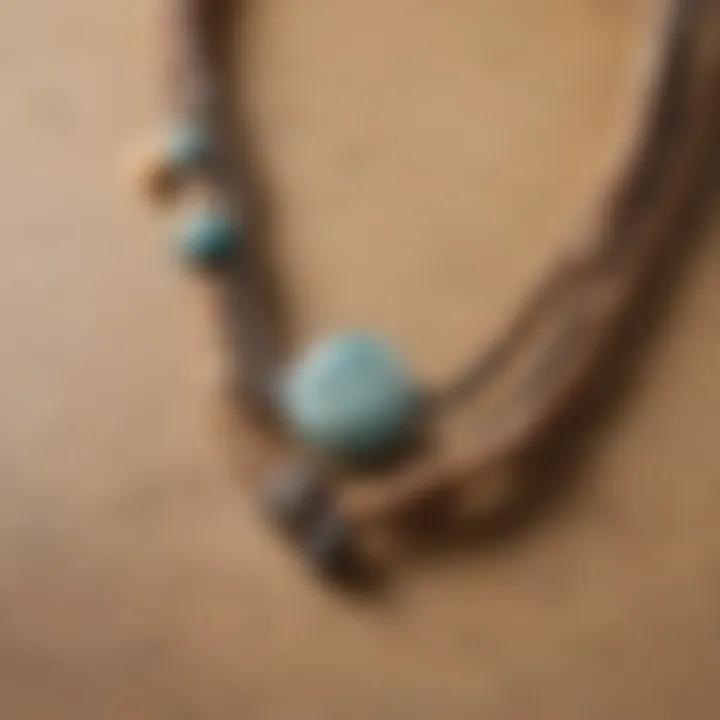 A detailed view of natural materials used in crafting surfer style necklaces