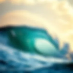 A stunning wave crashing near Waikiki Beach