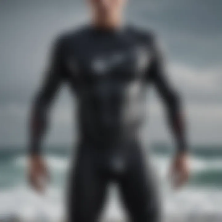 Close-up of advanced materials used in synergy wetsuits