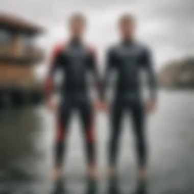 Revolutionary Design in Watersport Gear Innovative design of a synergy wetsuit on display