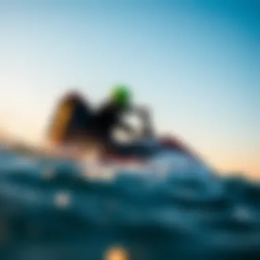 Dynamic watersports action showcasing Airush products