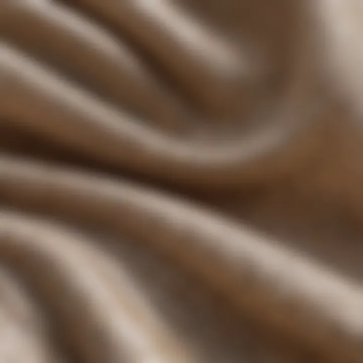 Close-up of fabric texture used in surfing robes