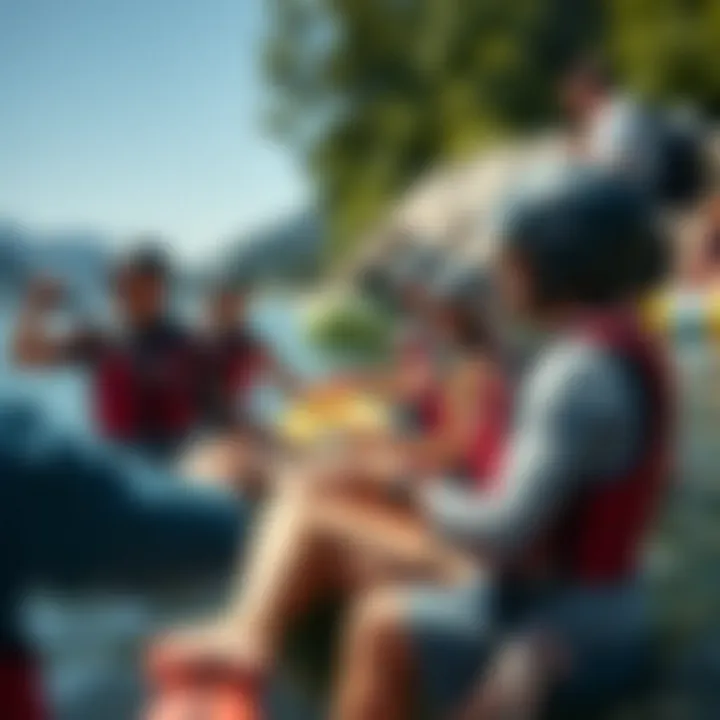 Group engaging in outdoor activities enhancing social bonds