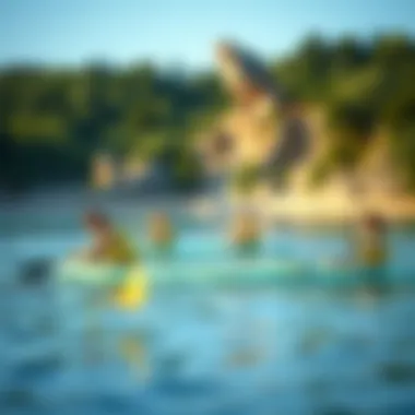 Serene landscape promoting tranquility