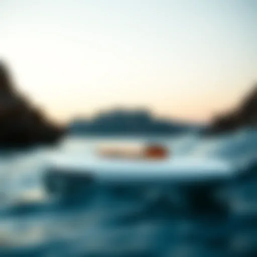 Innovative Design of Automatic Surfboard Cutting-edge automatic surfboard showcasing innovative design features