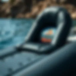 Detailed view of the reef contoured cushion's innovative design