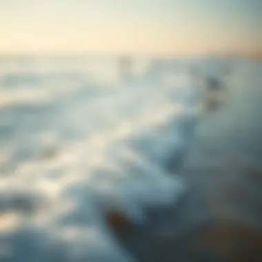 The Harmony of Waves Gentle ocean waves lapping at the shore