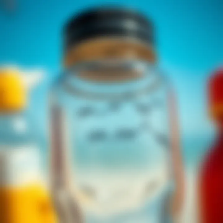 Chemical structure of common sunscreen ingredients