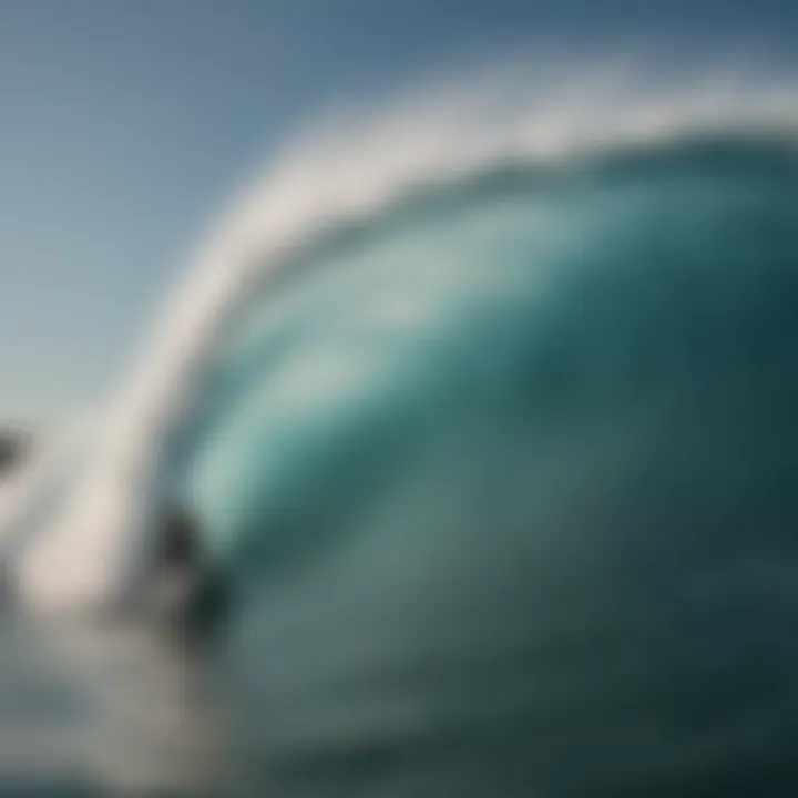 A visual representation of the cultural significance of watersports inspired by The Wave