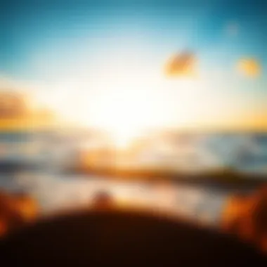 Sunset Serenity by the Sea Sunset over the ocean creating a harmonious atmosphere