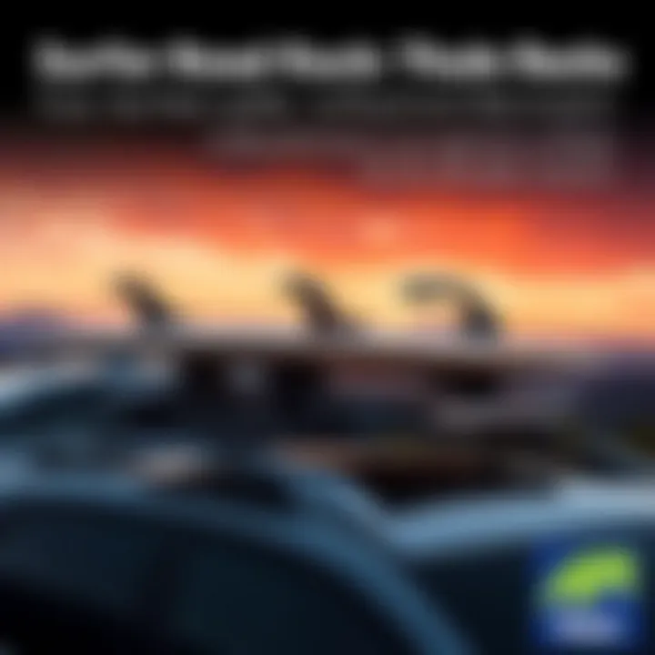 Surfboard Sizes for Thule Roof Racks Illustration of various surfboard sizes compatible with Thule roof racks