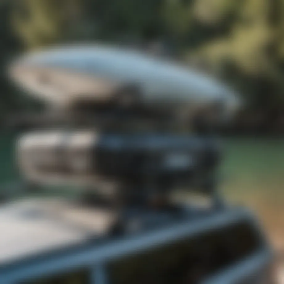 Thule SUP board rack mounted on a vehicle