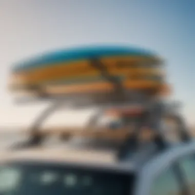 Different types of roof racks suitable for surfboards