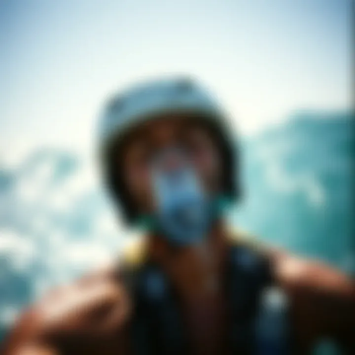 Depiction of dehydration symptoms in an athlete