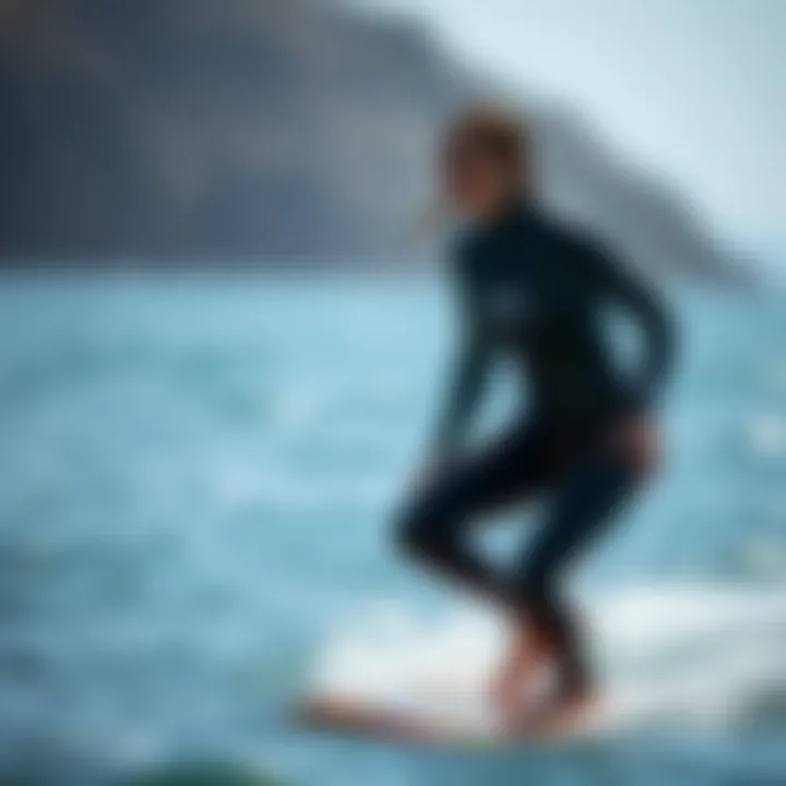 Roxy Wetsuit in Action Roxy wetsuit in action during water sports activities