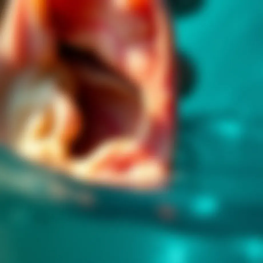 Anatomy of the ear showing the ear canal and potential growth areas