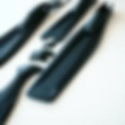 Diverse swimming fin sizes laid out for comparison