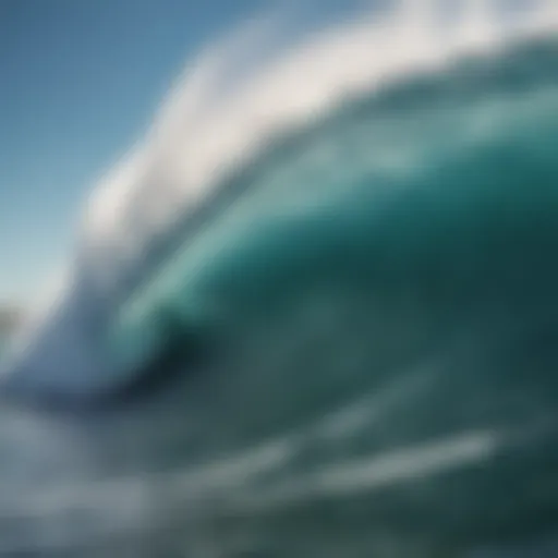 Dynamic ocean swell showcasing powerful waves