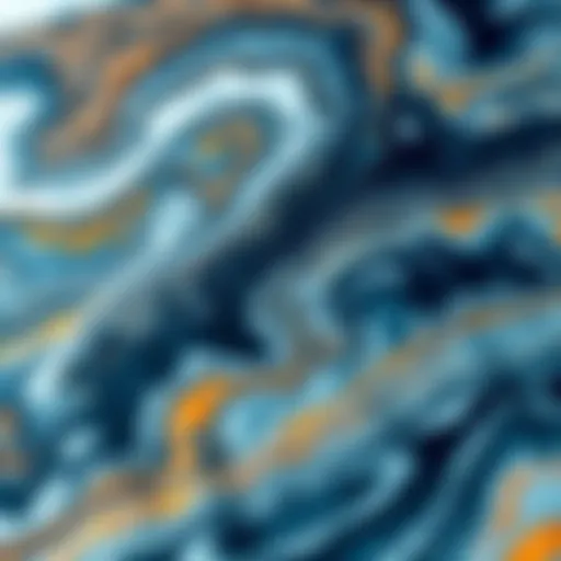 Detailed weather map showcasing various weather patterns