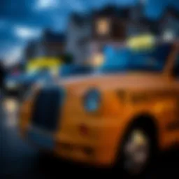 Stylish Woking taxi ready for airport transfer