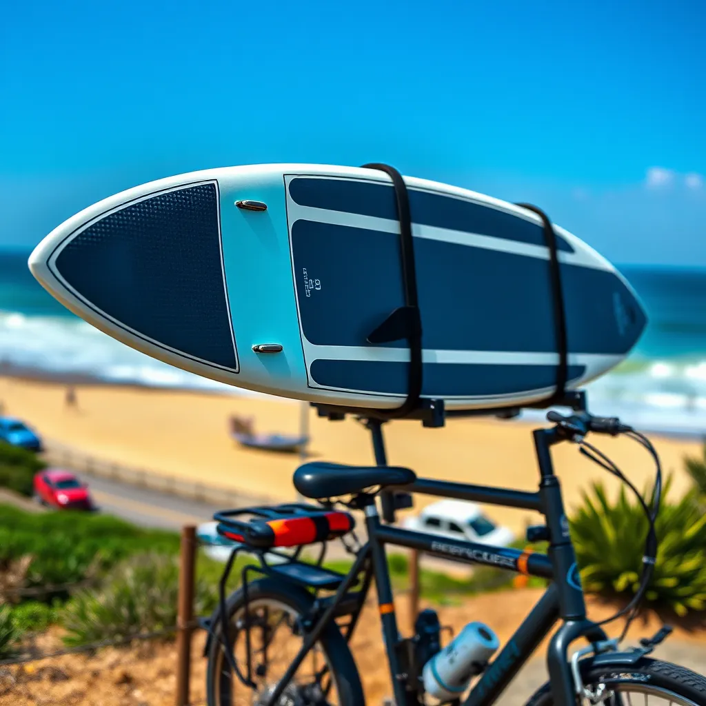 Transporting Boogie Boards with Bike Racks